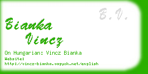 bianka vincz business card
